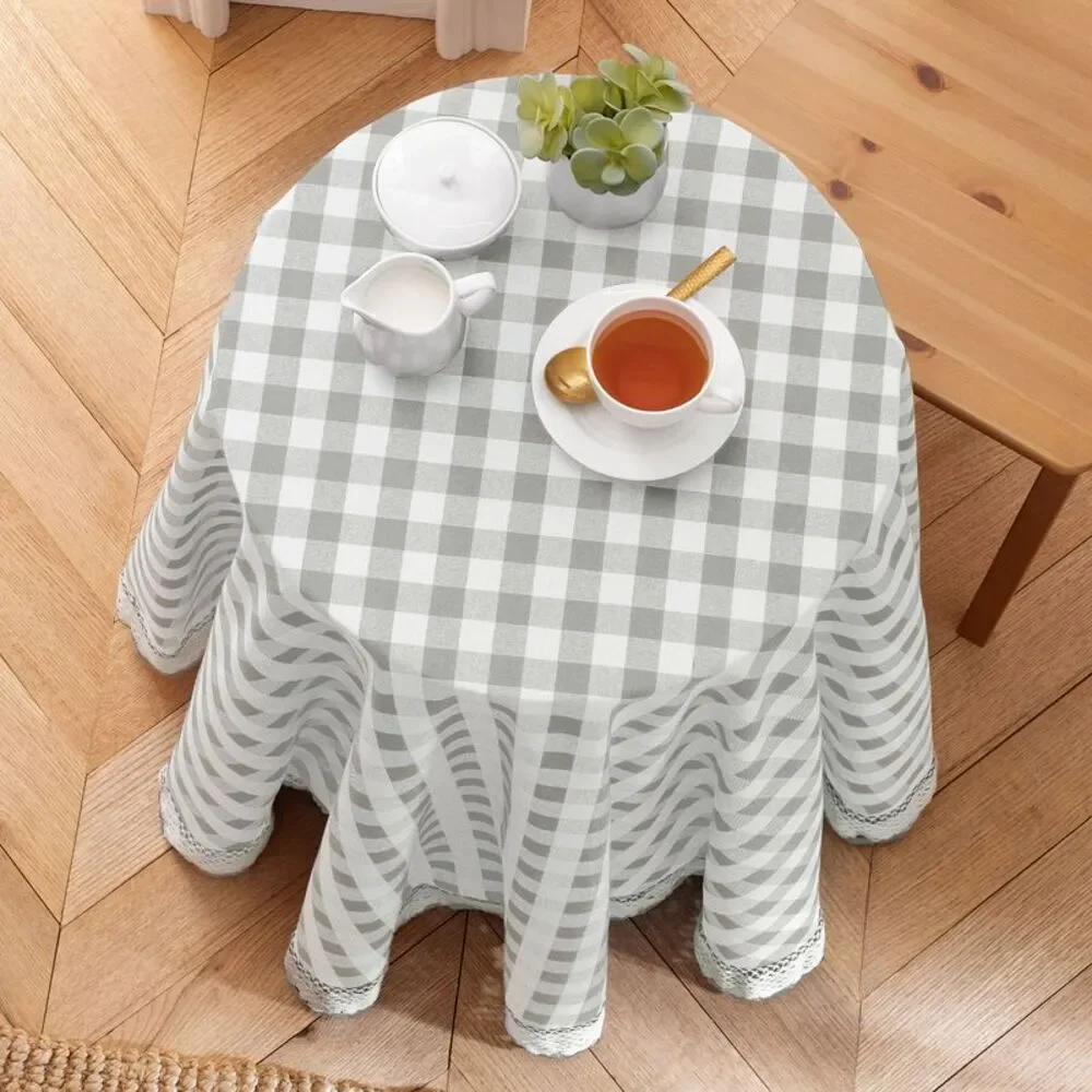 PowerSellerUSA Dining Table Cloth Elegant Buffalo Plaid Cloth for Dining Room or